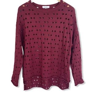 Parker Distressed Perforated Zipper P6k018 Barossa